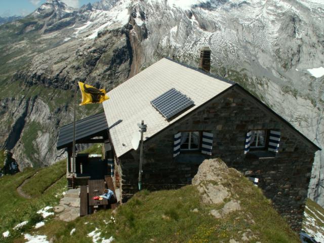 die Hüffihütte von oben