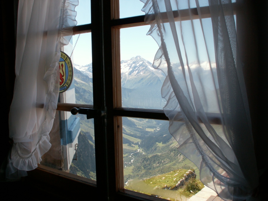 Blick von der Hütte aus