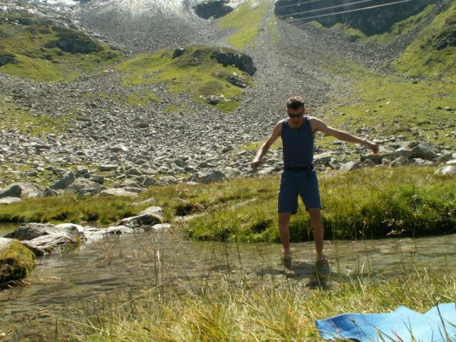 Franco bei der Ebene unterhalb der Etzlihütte