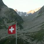 der Chrüzlipass im Abendrot