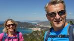 Erinnerungsfoto aufgenommen deim Rastplatz Colle del Lago