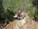 beim Berghang des Monte Comunaglia wird es wieder steil