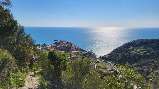 wir blicken nach Corniglia zurück