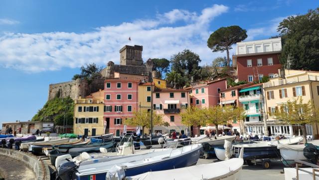 wir verlassen Sarzana und fahren nach San Terenzo