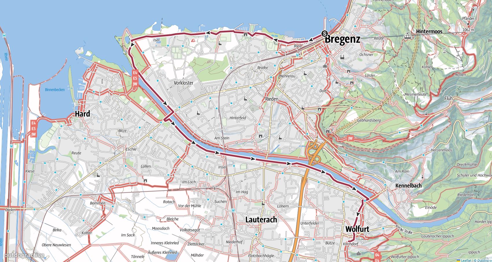 11 km - 26m Aufstieg - 5m Abstieg - max. Höhe 421 m.ü.M. - min. Höhe 395 m.ü.M. - 3 3/4 Std.