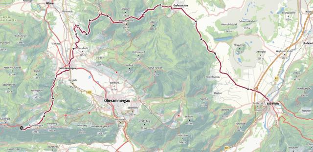 27 km - 670m Aufstieg - 1590m Abstieg - max. Höhe 1552 m.ü.M. - min. Höhe 628 m.ü.M. - 7 1/4 Std.