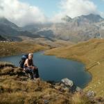 Mäusi vor einem schönem Bergsee