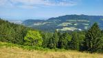 der Blick reicht bis nach Bregenz mit dem Bodensee