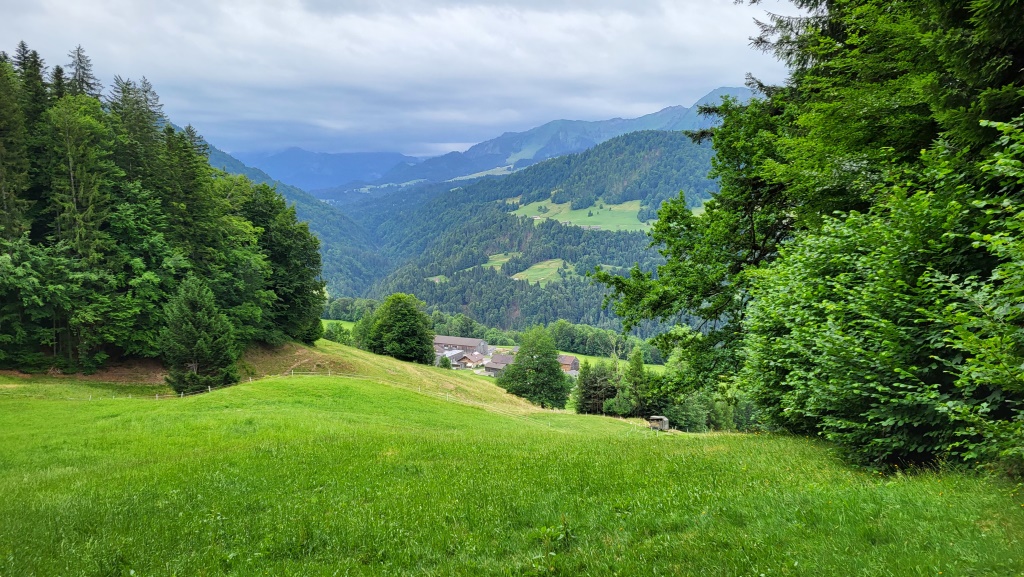 wir wandern weiterhin durch den Naturpark Nagelfluhkette