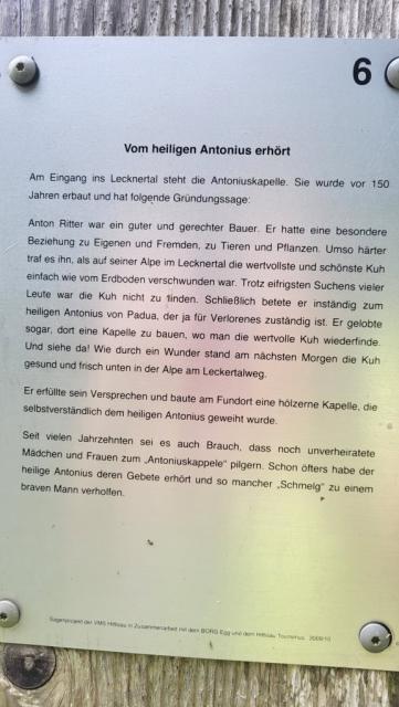 die Geschichte der Antoniuskapelle