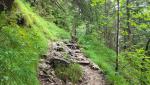 hier beginnt der zum teil steile Aufstieg zu Burg und Hotel Falkenstein