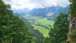 die Aussicht ins Vilstal und nach Vils in Österreich ist sehr schön