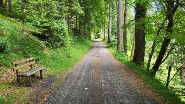 parallel am Faulenbach geht es nun Richtung Etappenende Füssen