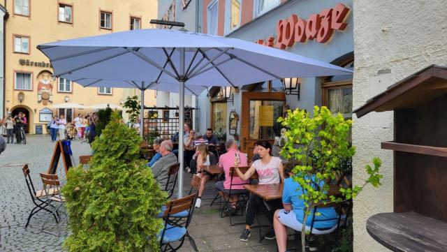 mit grossem Hunger sind wir danach im Gasthaus "Waage" eingekehrt