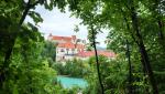 zwischendurch erhaschen wir einen Blick zur Altstadt von Füssen mit dem Hohen Schloss