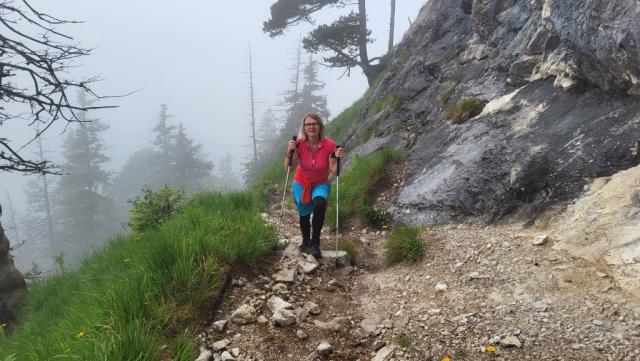 wir geniessen wieder die Bergwelt, auch wenn es nun steil aufwärts geht