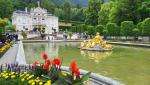 noch ein letzter Blick auf den Linderhof, und weiter geht unsere Wanderung