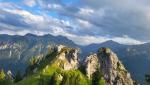 vor dem Nachtessen, geniessen wir die schöne Aussicht in die Ammergauer Alpen