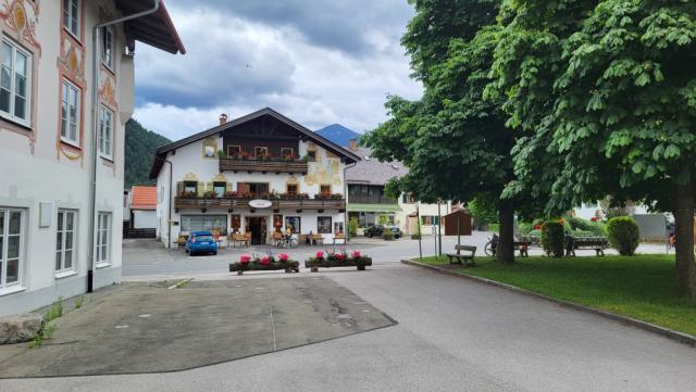 das Dorfzentrum von Eschenlohe