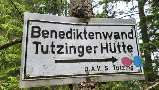 unser Ziel lautet Tutzinger Hütte