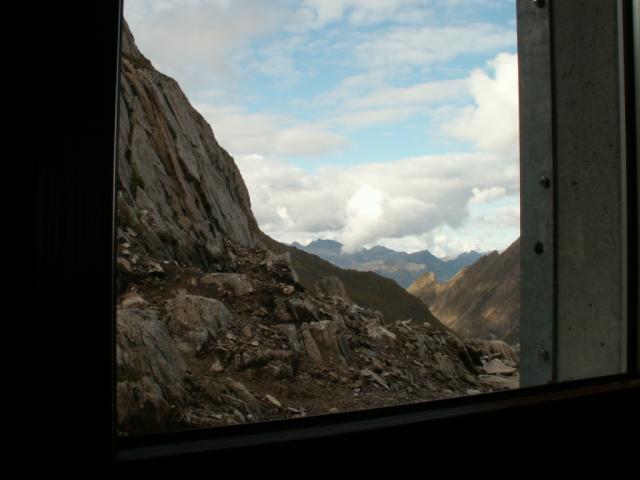 Blick vom Schlafzimmerfenster aus