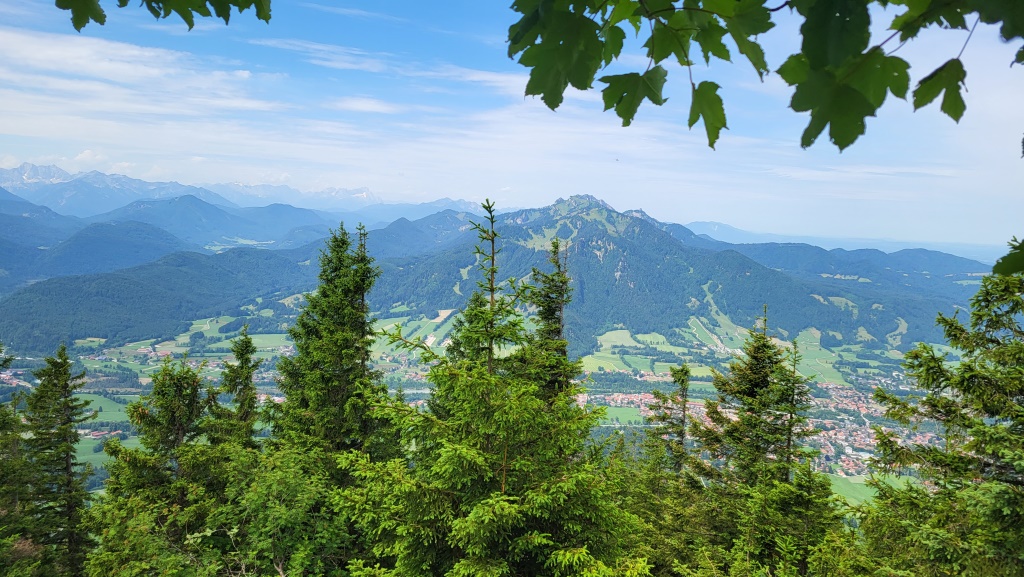 auf der anderen Talseite der Brauneck wo wir am Vortag gestanden sind