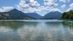 der Schliersee ist umrahmt von Bergen. Der Schliersee hat uns sehr gefallen. Hier fühlt man sich sofort wohl