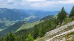 ein schöner Ausblick in das Tal der Leitzach und Richtung Aurach und Hammer