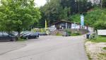 bei der Talstation der Wendelstein-Zahnradbahn in Brannenburg