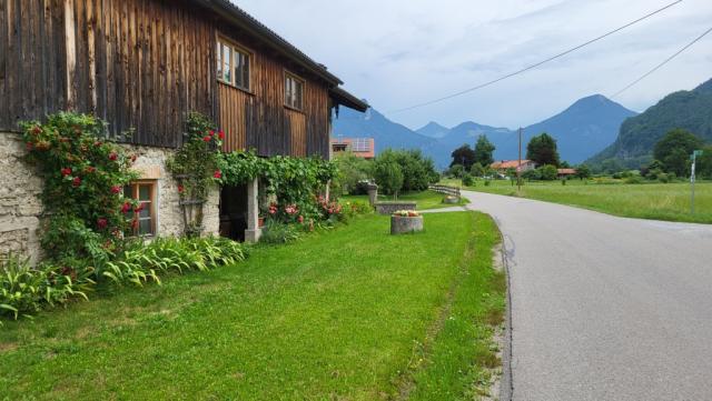 auf dem Weg nach Flintsbach am Inn. Dort haben wir ein Hotel gefunden wo wir übernachten werden