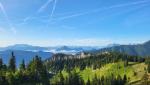 was für ein schönes Panorama Richtung Wilder Kaiser und in die Kitzbüheler Alpen