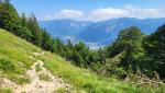 mit Blick auf Bad Reichenhall, verlassen wir nach dieser ausgedehnten Mittagspause, die Zwieselalm