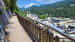 was für ein grandioses Ende vom Maximilianweg. Unter uns Berchtesgaden mit dem Königlichem Schloss