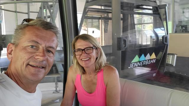 nach der Mittagspause sind wir zur Talstation der Jennerbahn in Königssee gelaufen