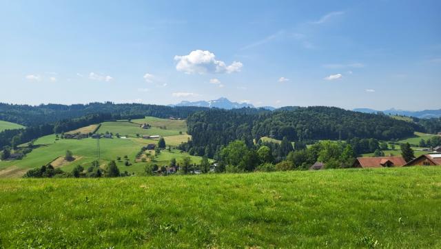 ...geniessen wir die Aussicht zum Säntis...