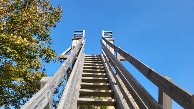 ...steigt man auf einer «Himmelsleiter» hinauf