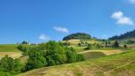 wir blicken zurück. Links Guggisberg, schweizweit bekannt vor allem durch das Guggisberglied. Rechts das Guggershorn