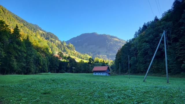 wir blicken nach Jaun zurück