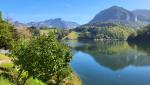 der spiegelglatte sehr schöne Lac de Montsalvens