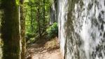 hohe Kalkfelsen können bestaunt werden