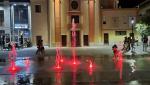 im Stadtzentrum von Cassino, bei der Piazza Gregorio Diamare mit ihrem leuchtenden Brunnen...