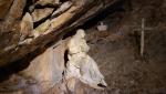 wir befinden uns nun in der Höhle wo der heilige Benedikt drei Jahre gelebt hat