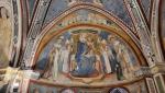 ...bemerkenswert ist das 1228 entstandene Fresko des Franz von Assisi...