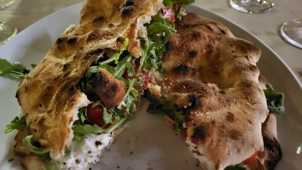 die Pizza war hervorragend