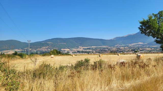 der Weg durchquert die wunderschöne Ebene Piano di Santa Scolastica