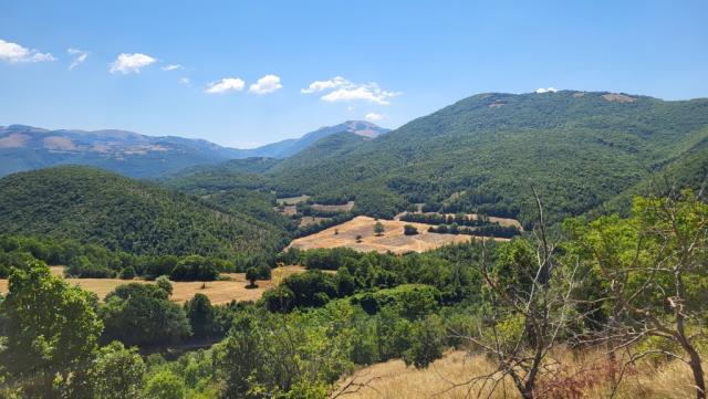 praktisch der ganze Cammino di San Bendetto führt durch das Apennin