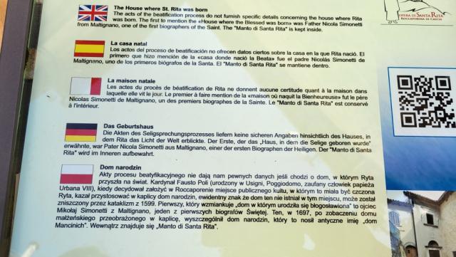 Infotafel zum Geburtshaus