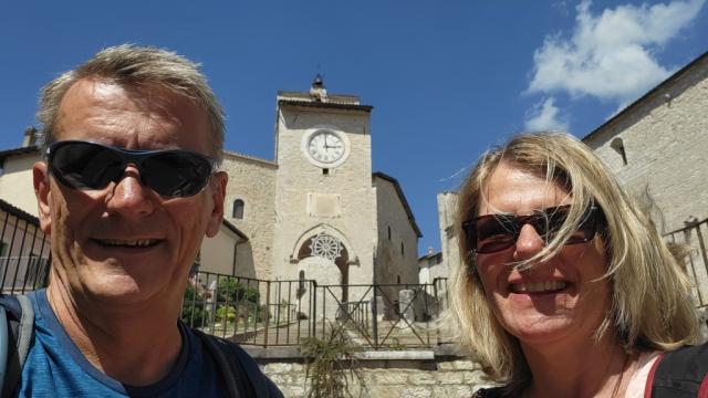 Erinnerungsfoto aufgenommen in Monteleone di Spoleto