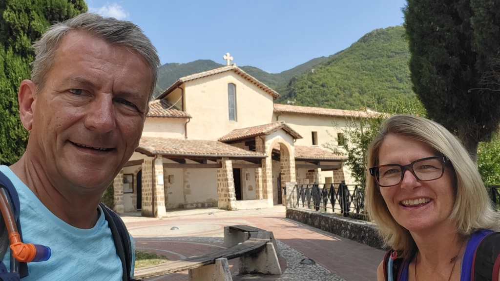 Erinnerungsfoto aufgenommen beim Kloster San Giacomo