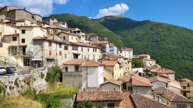 Poggio Bustone. Von hier sind wir gestartet als wir die Via Arcangelo Michele unter die Füsse genommen haben
